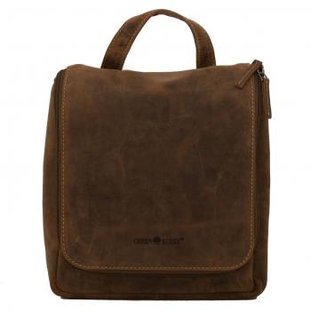 Greenburry Vintage Kulturtasche Leder 22 cm