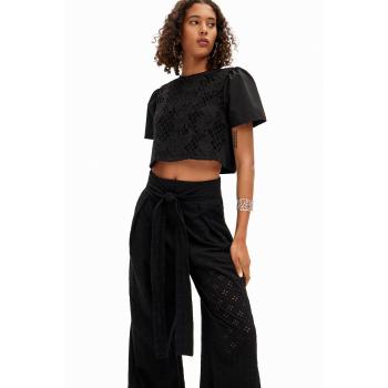 Desigual Pantaloni Corti Nero XS in Cotone