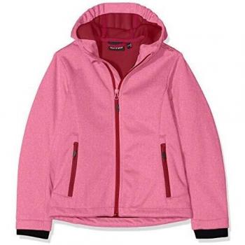 Softshell Jacke für Mädchen – Geraneo Melange / Karkadé 92