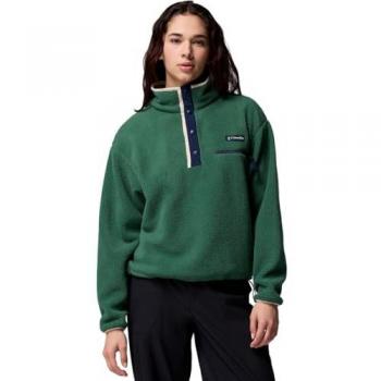 Columbia Helvetia II Plain Cropped Half Snap Fleece – Rain Forest (Size L)