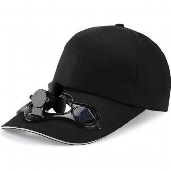 Solar-Powered Summer Visor Hat