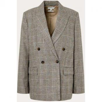Vince Plaid Wool-Blend Blazer for Women