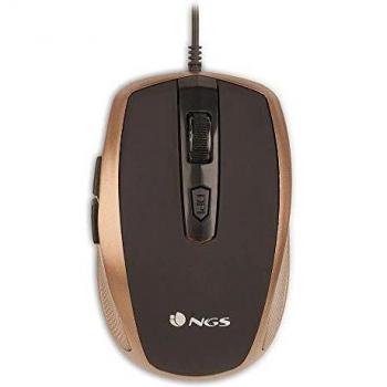 MOUSE OPTICO NGS TICK 800/1600DPI USB 6 BOTONES COLOR ORO