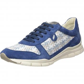 Geox Damen Sneaker D Sukie A, Blau (Denim/Lt Grey), 41 EU