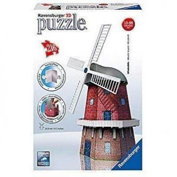 Puzzle 3D Ravensburger Molino de Viento, 216 piezas