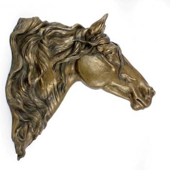 Cascada de Bronce – Estatuilla de Caballo Fresiano I (Art‑Dog)