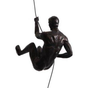 Resin Climbing Man Wall Hanging