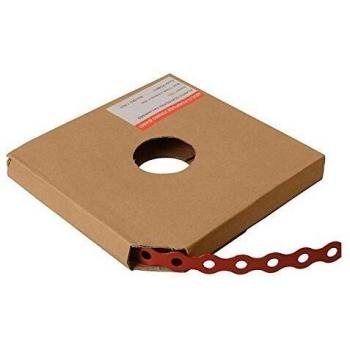 Forgefix Red Plastic Coated Pre-Galvanised Band 12mm x 0.8 x 10m Box 1 FORPCBR12