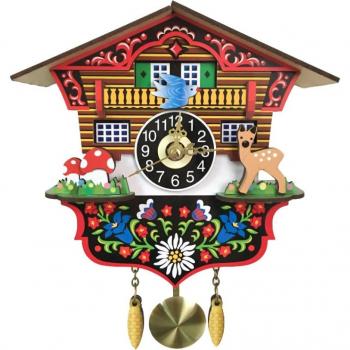 Horloge classique en bois, mécanisme à cloche