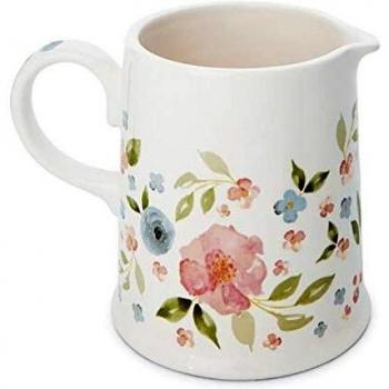 Gardenia Cream Ceramic One‑Pint Jug