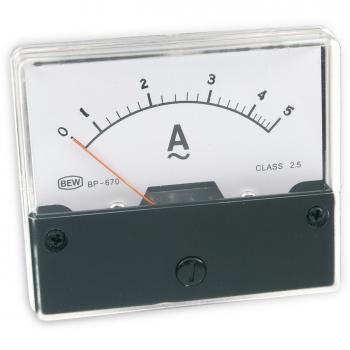 Eneroid Messinstrument 0-5A AC BLANKO