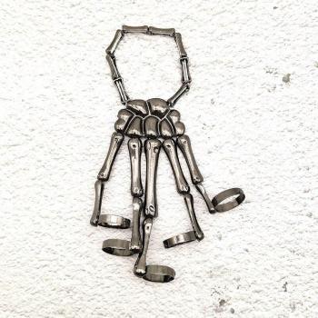 Bijoux Gothiques Élastiques avec Squelette