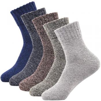 Wool Socks Mens Winter Thermal Sock Womens Super Warm Plus Thick for Boot Ski Hiking