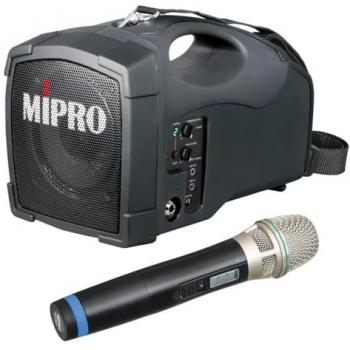 Mipro MA-101B Mobiles Lautsprecherset mit Wireless-Mikrofon und MP3‑Player