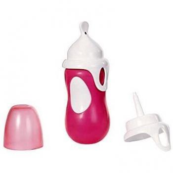 Biberon rose avec cuillère pour poupées Baby Born