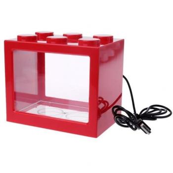 Bocal Poisson USB avec Lampe LED, Déco d'Aquarium Maison