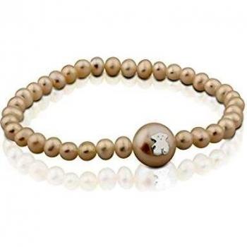 Pulsera elástica TOUS de perlas y plata
