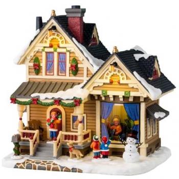 Miniatura Natale Christmas Eve At Grandma's H20.5cm