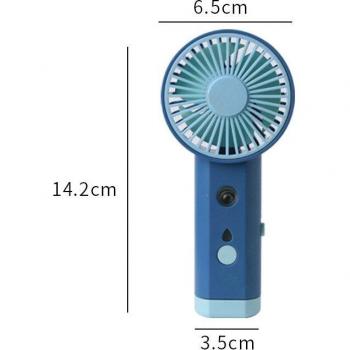 Ventilateur de poche avec brumisateur et lumière