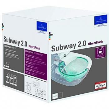 Villeroy & Boch Combi-Pack Subway 2.0 Wand-Tiefspül-WC und