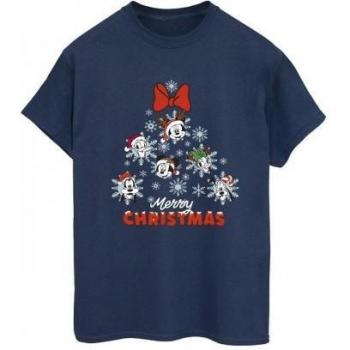 T-shirt Noël Mickey & Amis Femme Noir