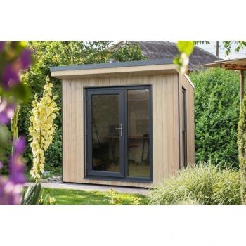 Forest Garden Xtend 2.54m x 2.9m Insulated Outdoor Office Shed with Half-Opening Window