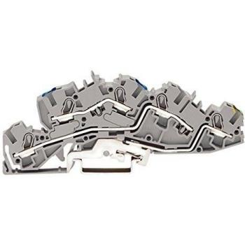 WAGO 3-Leiterklemme N/L/PE 4/6mm² grau