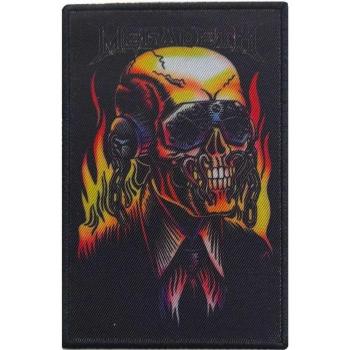 Patch Iron On Megadeth Flamant Rouge/Noir