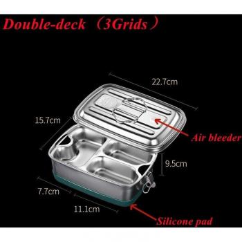 2/3 Grids Food Warmer Lunch Box with Bento Bag