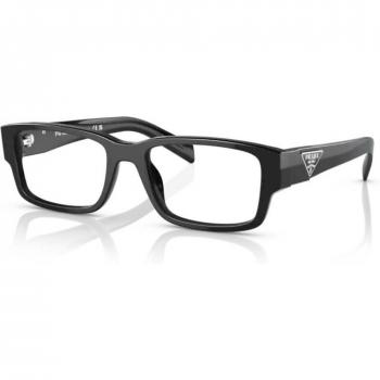 Prada PR 07ZV 1AB1O1 Occhiali da Vista Graduati Plastica Misura M Rettangolari Nero Adrialenti
