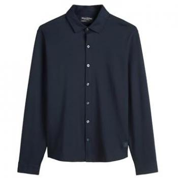 Marcel Polo DfC Regular Fit Jersey Shirt in Marine – Größe L
