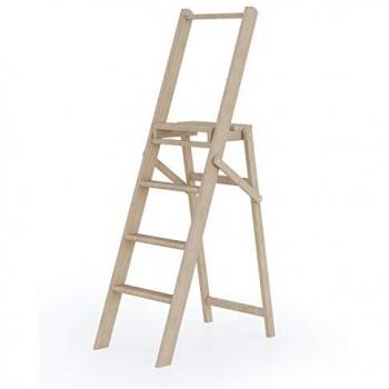 Scala Sgabello Woody Plus 4 gradini in legno 120 kg