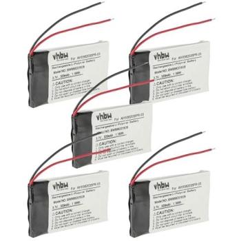Batterie Li-polymère 5x pour Jabra AHB582035PR-03 (320mAh, 3,7V)