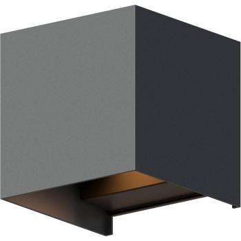 Calex Cube Esterno LED 10 cm Antracite – Flessibile Up/Down