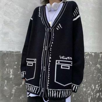 Suéter oversized estilo Punk para mujer