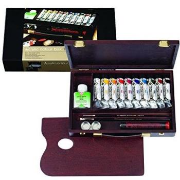 ROYAL TALENS REMBRANDT Acrylfarben Malkasten traditionell