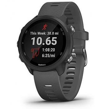 Garmin Forerunner 245 GPS Running Watch Slate Gray Silicone Band