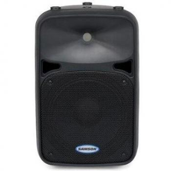 SAMSON AURO D210 BIAMPLIFICADO ACTIVO CASO DE DOS VÍAS 200 WATT + LIMITADOR OPTIMAX INTEGRADO + MANIJA DE TRANSPORTE