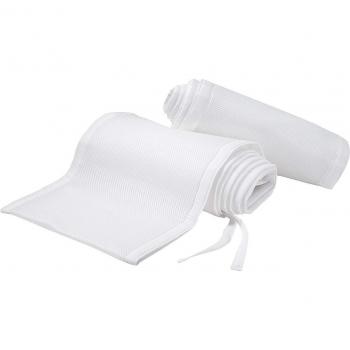 Washable Baby Crib Bumpers, 3D Breathable, Removable Bedding Set