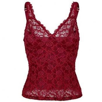 Hemd Simone „Bordeaux‑Spitze“ Softer Design