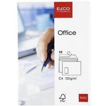 Elco Office Briefumschläge weiß C4 mit Fenster