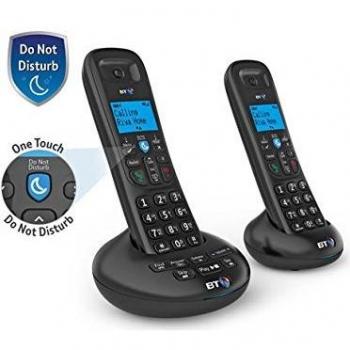 BT BT3570 TWIN Cordless Phone with Answering Machine and Hands Free Functionality