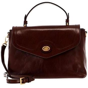 The Bridge Story Top Handle Bag for Women in Marrone con Tracolla Rimovibile e Regolabile