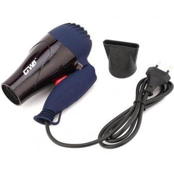 Sèche‑cheveux électrique flexible 1500 W, embout collecte, noise‑low