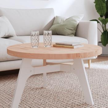 VidaXL Round Solid Wood Beech Table Top Ø80x4 cm