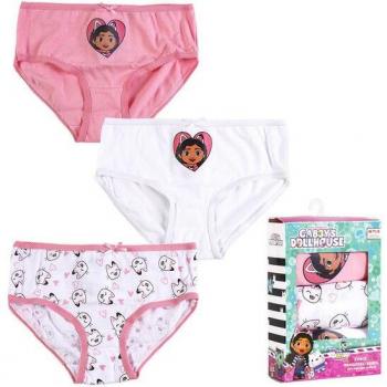 Pack de Ropa Interior Niña Gabby´s Dollhouse 3 Piezas Multicolor