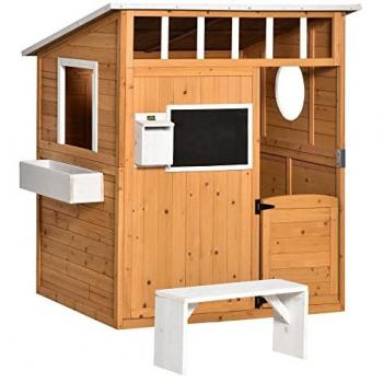 Cabane de jeu « Nature » – bois de sapin – 122 × 108 × 135,5 cm