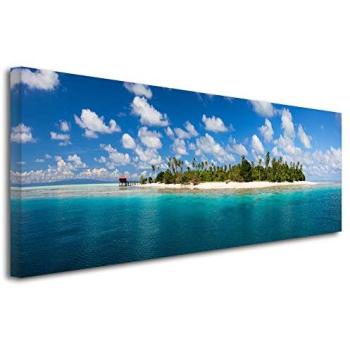 Toile Imprimée Île Déserte 100x35 cm