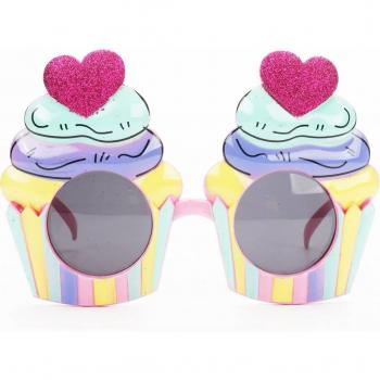 Blue Pink Rainbow Sequin Glasses