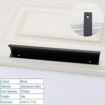 Modern Black Drawer Handle
